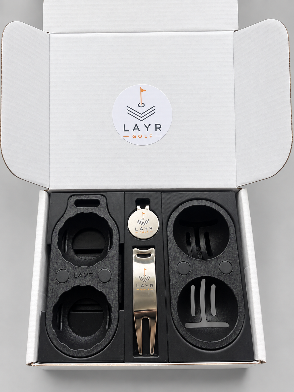LAYR Complete Kit - Expansion, Divot Tool, Ball Marker, Belt Clip & Alignment Tool